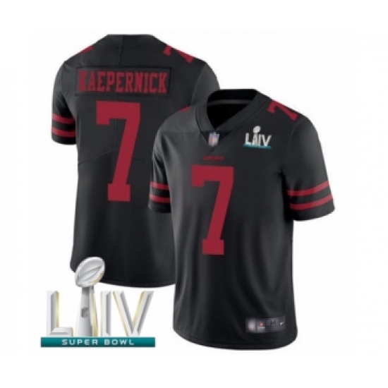 Men's San Francisco 49ers #7 Colin Kaepernick Black Alternate Vapor Untouchable Limited Player Super Bowl LIV Bound Football Jersey - Ujersey