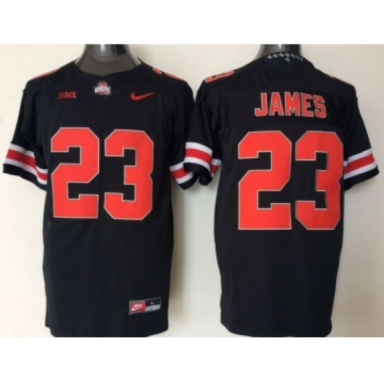 Ohio State Buckeyes 23 Lebron James Black College Football Jersey - Ujersey
