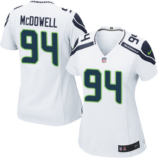 Women's Nike Seattle Seahawks #94 Malik McDowell Game White NFL Jersey - Ujersey