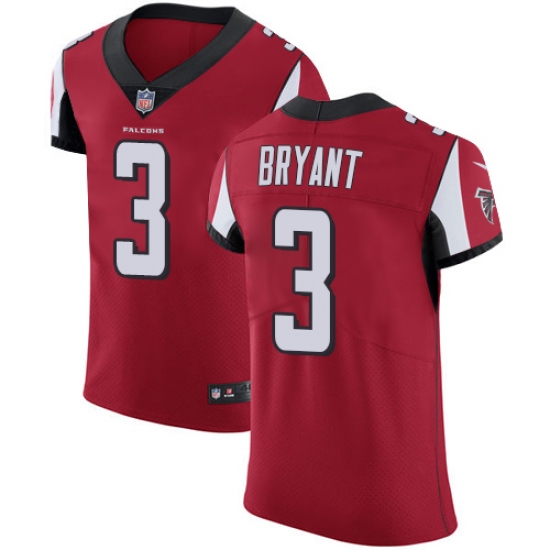 Men's Nike Atlanta Falcons #3 Matt Bryant Red Team Color Vapor Untouchable Elite Player NFL Jersey - Ujersey