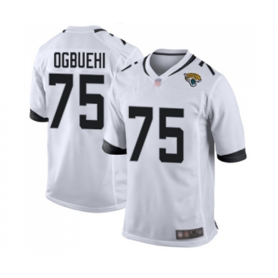 Men's Jacksonville Jaguars #75 Cedric Ogbuehi Game White Football Jersey - Ujersey