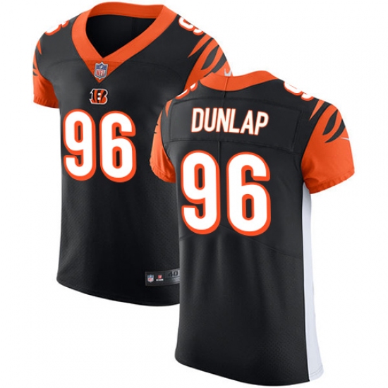 Men's Nike Cincinnati Bengals #96 Carlos Dunlap Black Team Color Vapor Untouchable Elite Player NFL Jersey - Ujersey
