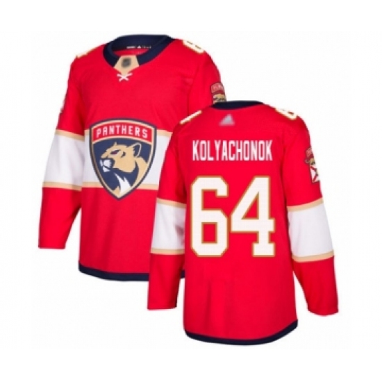 Youth Florida Panthers #64 Vladislav Kolyachonok Authentic Red Home Hockey Jersey - Ujersey