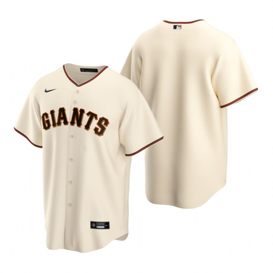 Men's Nike San Francisco Giants Blank Cream Home Stitched Baseball Jersey - Ujersey