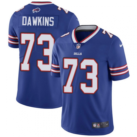 Men's Nike Buffalo Bills #73 Dion Dawkins Royal Blue Team Color Vapor Untouchable Limited Player NFL Jersey