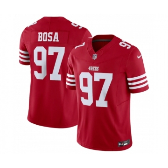 Men's San Francisco 49ers #97 Nick Bosa Red 2023 F.U.S.E. Vapor Untouchable Limited Stitched Football Jersey - Ujersey