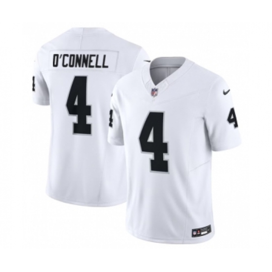 Men's Nike Las Vegas Raiders #4 Aidan O'Connell White 2023 F.U.S.E Vapor Untouchable Stitched Football Jersey - Ujersey