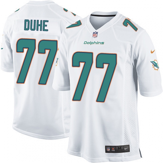 Men's Nike Miami Dolphins #77 Adam Joseph Duhe Game White NFL Jersey - Ujersey