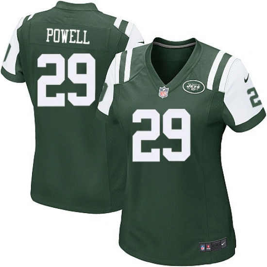 Women's Nike New York Jets #29 Bilal Powell Game Green Team Color NFL Jersey - Ujersey