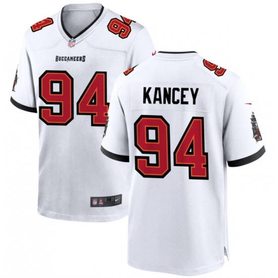 Men's Tampa Bay Buccaneers #94 Calijah Kancey White 2023 Draft Stitched Game Jersey - Ujersey