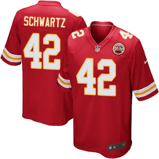 Men's Nike Kansas City Chiefs #42 Anthony Sherman Game Red Team Color NFL Jersey - Ujersey
