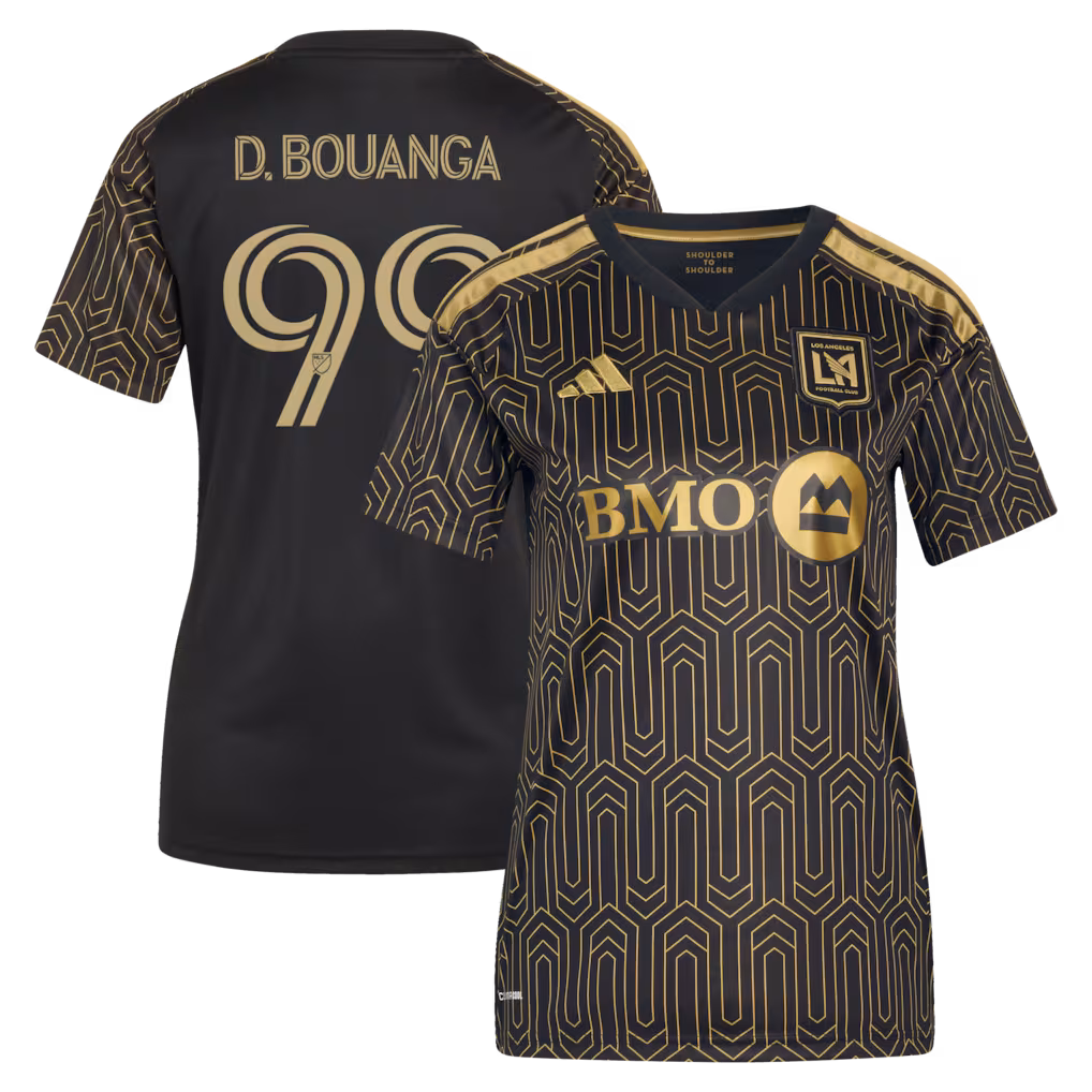 Women's LAFC Denis Bouanga adidas Black 2026 Primary Kit Replica Jersey - Ujersey NHL