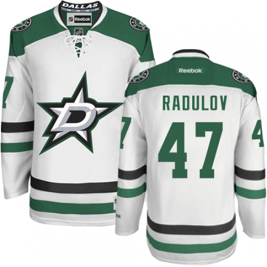 Women's Reebok Dallas Stars #47 Alexander Radulov Authentic White Away NHL Jersey - Ujersey
