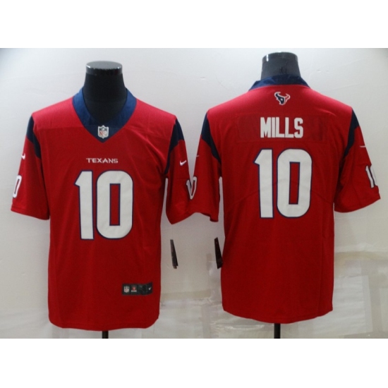 Men's Houston Texans #10 Davis Mills Red Vapor Untouchable Limited Stitched Jersey - Ujersey