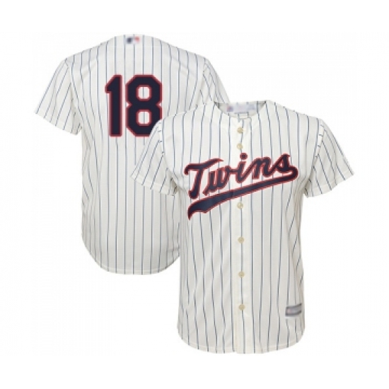 Men's Minnesota Twins #18 Mitch Garver Replica Cream Alternate Cool Base Baseball Jersey - Ujersey