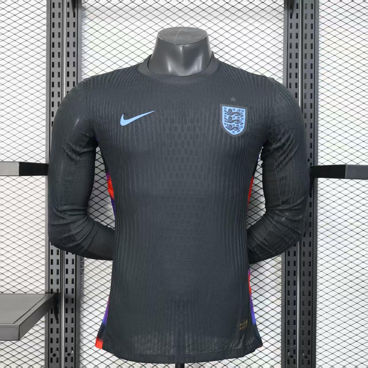 England  Soccer Jersey Away Long Sleeve Shirt 2025 - U-jersey
