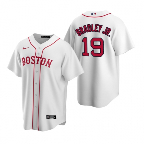Men's Nike Boston Red Sox #19 Jackie Bradley Jr. White Alternate Stitched Baseball Jersey - Ujersey
