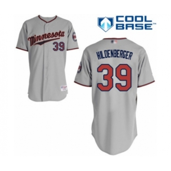 Youth Minnesota Twins #39 Trevor Hildenberger Authentic Grey Road Cool Base Baseball Player Jersey - Ujersey