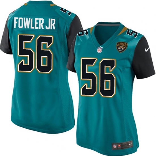 Women's Nike Jacksonville Jaguars #56 Dante Fowler Jr Game Teal Green Team Color NFL Jersey - Ujersey