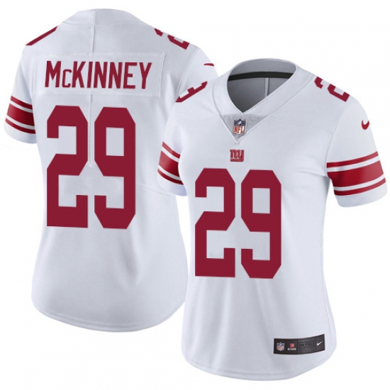 Women's New York Giants #29 Xavier McKinney White Stitched Vapor Untouchable Limited Jersey