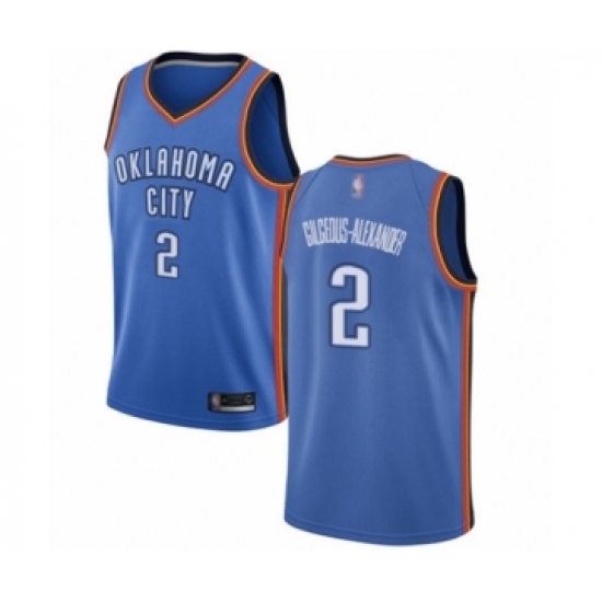 Youth Oklahoma City Thunder #2 Shai Gilgeous-Alexander Swingman Royal Blue Basketball Jersey - Icon Edition - Ujersey