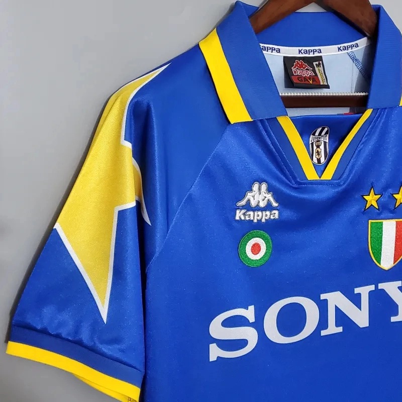 Juventus Retro Soccer Jersey Third Away Custom Shirt 1995-96 - ujerseystore