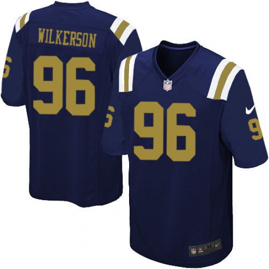 Youth Nike New York Jets #96 Muhammad Wilkerson Elite Navy Blue Alternate NFL Jersey - Ujersey