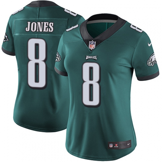 Women's Nike Philadelphia Eagles #8 Donnie Jones Midnight Green Team Color Vapor Untouchable Limited Player NFL Jersey - Ujersey