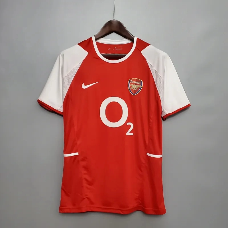 Arsenal Soccer Retro Jersey Home Custom Shirt 2002-04 - ujerseystore