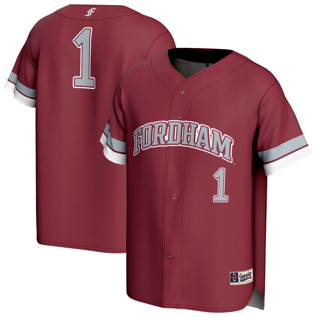 Youth GameDay Greats Maroon Fordham Rams Lightweight Collegiate Baseball Fashion Jersey - ujerseystore