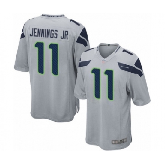 Men's Seattle Seahawks #11 Gary Jennings Jr. Game Grey Alternate Football Jersey - Ujersey