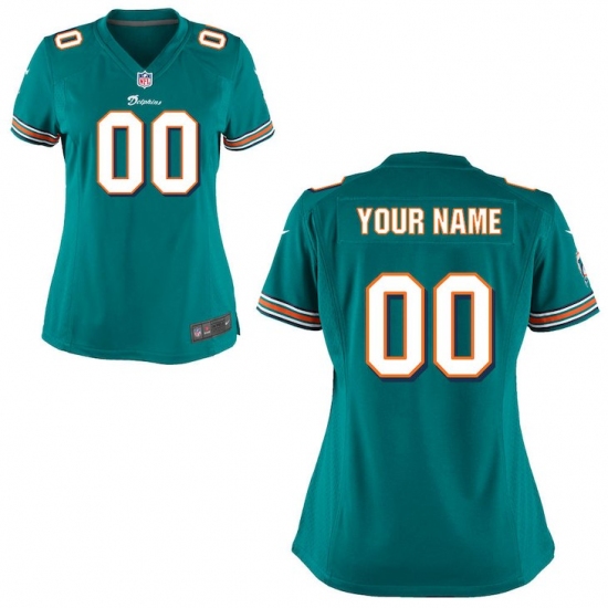 Women's Miami Dolphins Nike Blue Custom Game Jersey - Ujersey