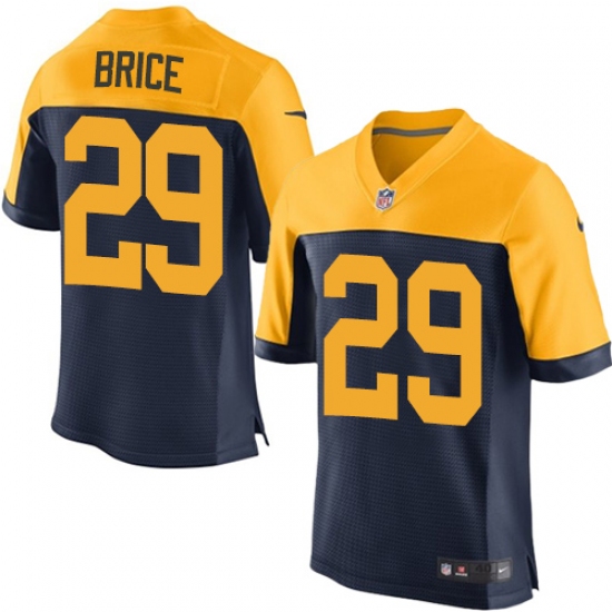 Men's Nike Green Bay Packers #29 Kentrell Brice Elite Navy Blue Alternate NFL Jersey - Ujersey