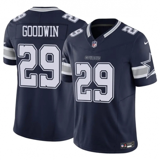 Men's Dallas Cowboys #29 C.J. Goodwin Navy 2025 F.U.S.E Vapor Untouchable Limited Football Stitched Jersey - Ujersey