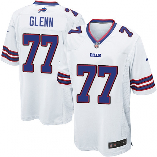 Men's Nike Buffalo Bills #77 Cordy Glenn Game White NFL Jersey - Ujersey