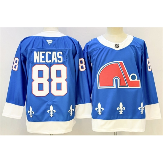Men's Colorado Avalanche #88 Martin Necas Blue 2025 Stitched Hockey Jersey - Ujersey
