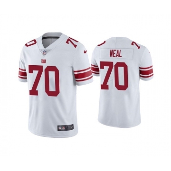 Men's New York Giants #70 Evan Neal White Vapor Untouchable Limited Stitched Jersey