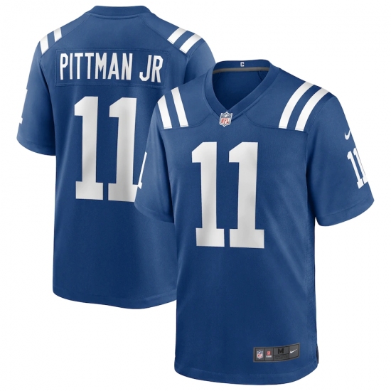 Men's Indianapolis Colts #11 Michael Pittman Jr. Nike Royal 2020 NFL Draft Game Jersey - Ujersey