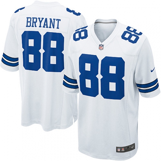 Men's Nike Dallas Cowboys #88 Dez Bryant Game White NFL Jersey - Ujersey