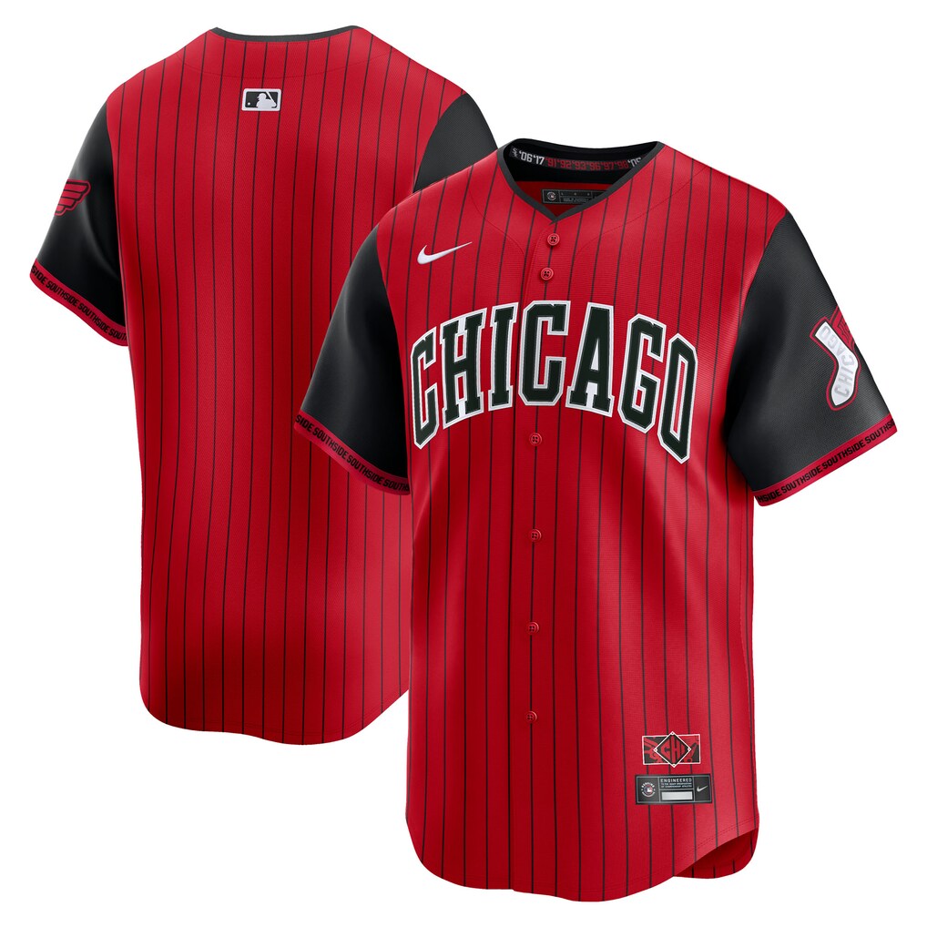 Men's Chicago White Sox Nike  Red/Black 2025 City Connect Limited Jersey - Ujersey