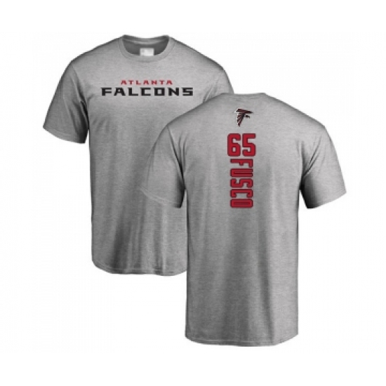 Football Atlanta Falcons #65 Brandon Fusco Ash Backer T-Shirt - Ujersey