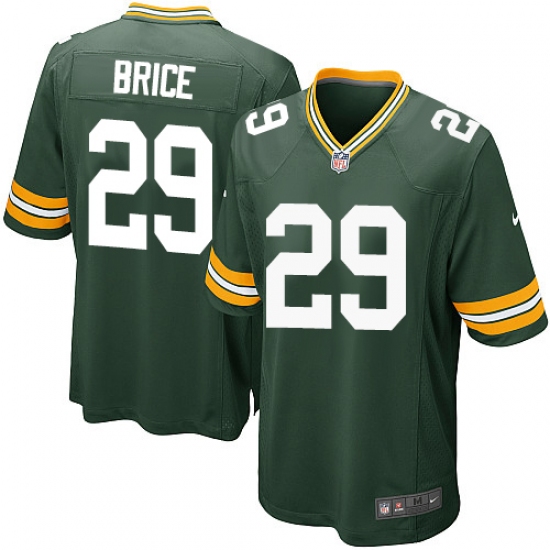 Men's Nike Green Bay Packers #29 Kentrell Brice Game Green Team Color NFL Jersey - Ujersey