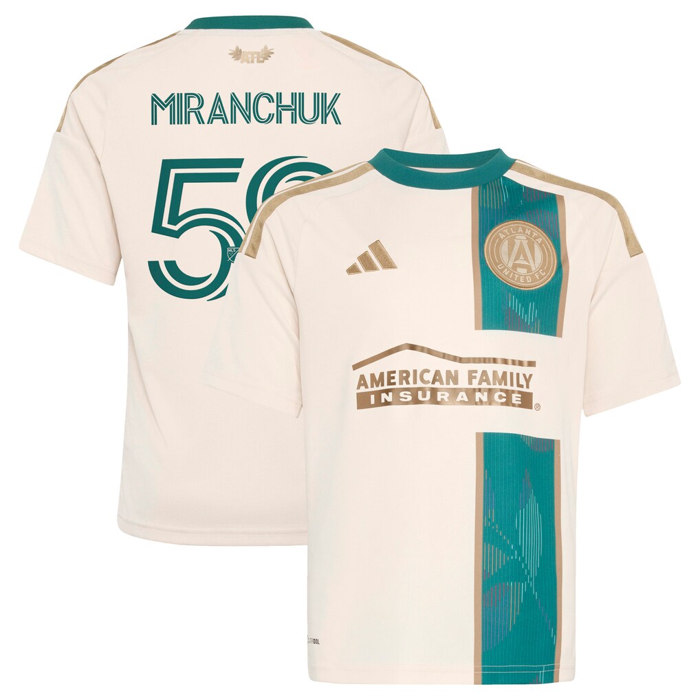 Youth Atlanta United FC Aleksei Miranchuk adidas Tan 2026 Spirit of '96 Replica Jersey - Ujersey
