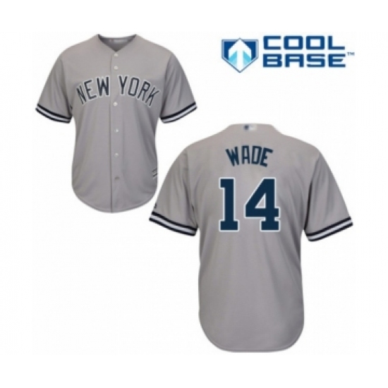 Youth New York Yankees #14 Tyler Wade Authentic Grey Road Baseball Player Jersey - Ujersey
