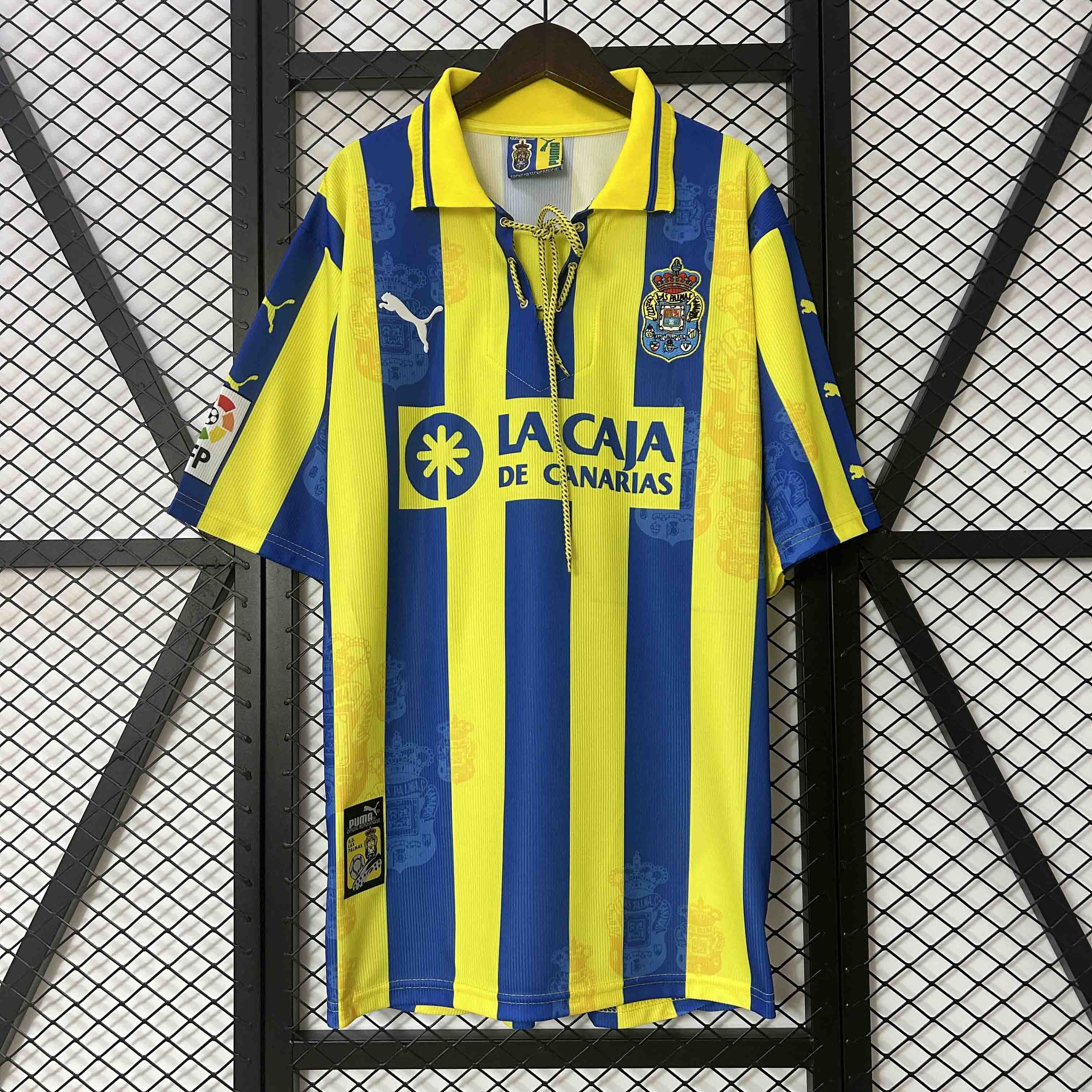 UD Las Palmas Retro Soccer Jersey Away Custom Shirt 1997/98 - U-jersey