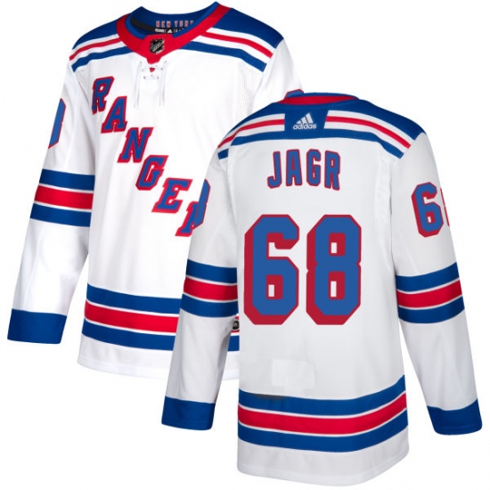 Youth Reebok New York Rangers #68 Jaromir Jagr Authentic White Away NHL Jersey - Ujersey