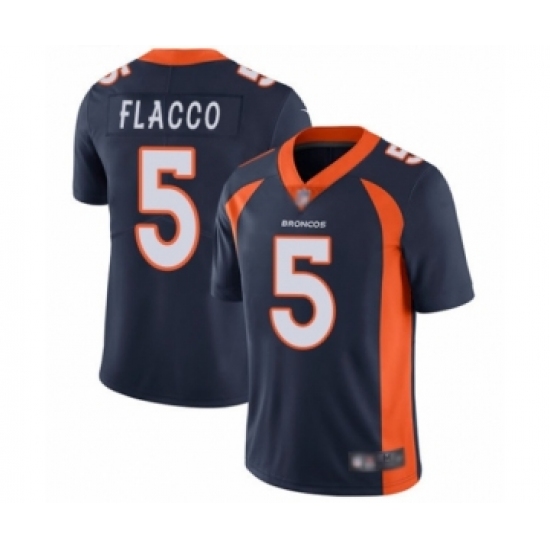 Men's Denver Broncos #5 Joe Flacco Navy Blue Alternate Vapor Untouchable Limited Player Football Jersey - Ujersey