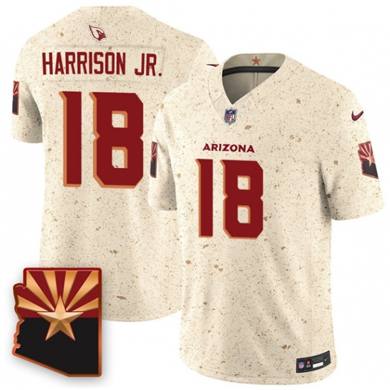 Men's Arizona Cardinals #18 Marvin Harrison Jr. 2025 F.U.S.E. “Rivalries” Vapor Untouchable Limited Football Stitched Jersey - Ujersey
