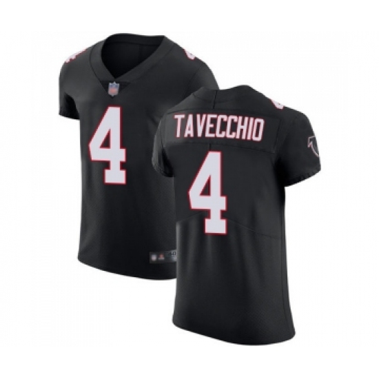 Men's Atlanta Falcons #4 Giorgio Tavecchio Black Alternate Vapor Untouchable Elite Player Football Jersey - Ujersey