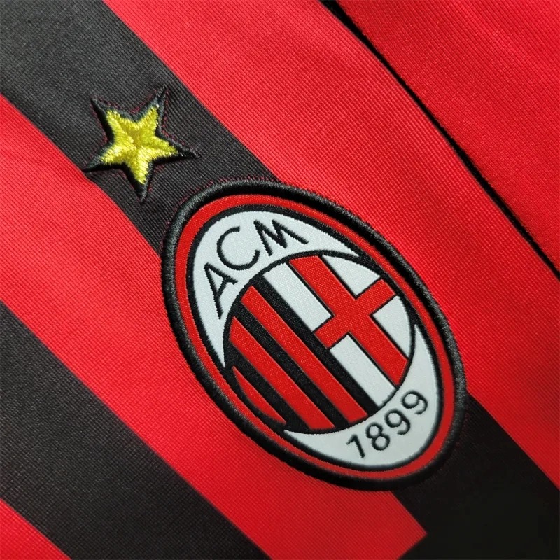 AC Milan Retro Soccer Jersey Home Custom Shirt 2007/08 - ujerseystore